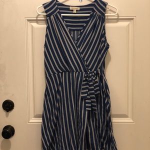 Blue and white shirt fort dress